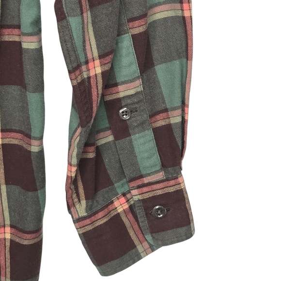 Polo By Ralph Lauren Blue Label Vintage Plaid Button Up Cotton Flannel Medium - Picture 4 of 7